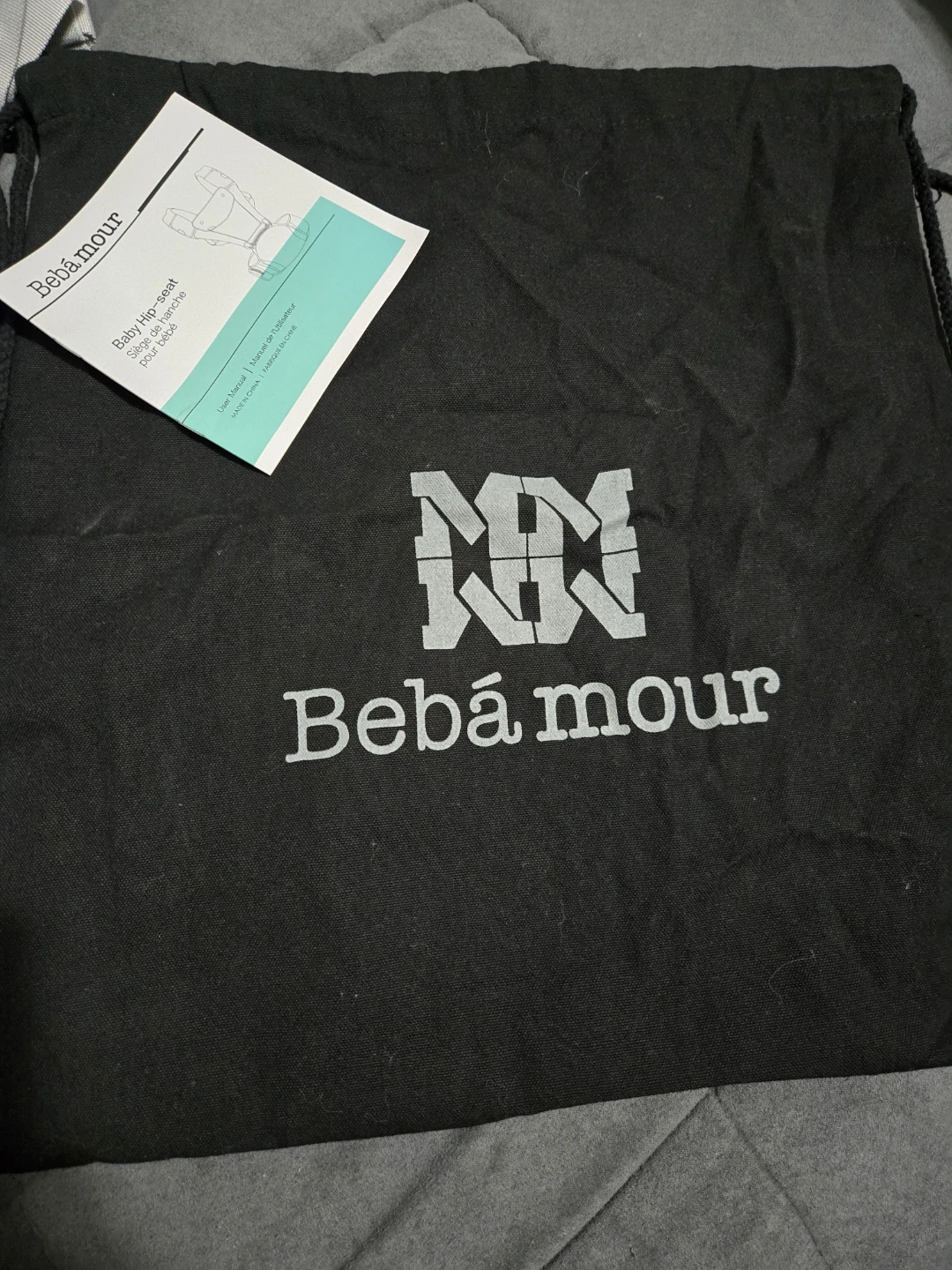 Beba Bean Baby Carrier - Grey - photo 3
