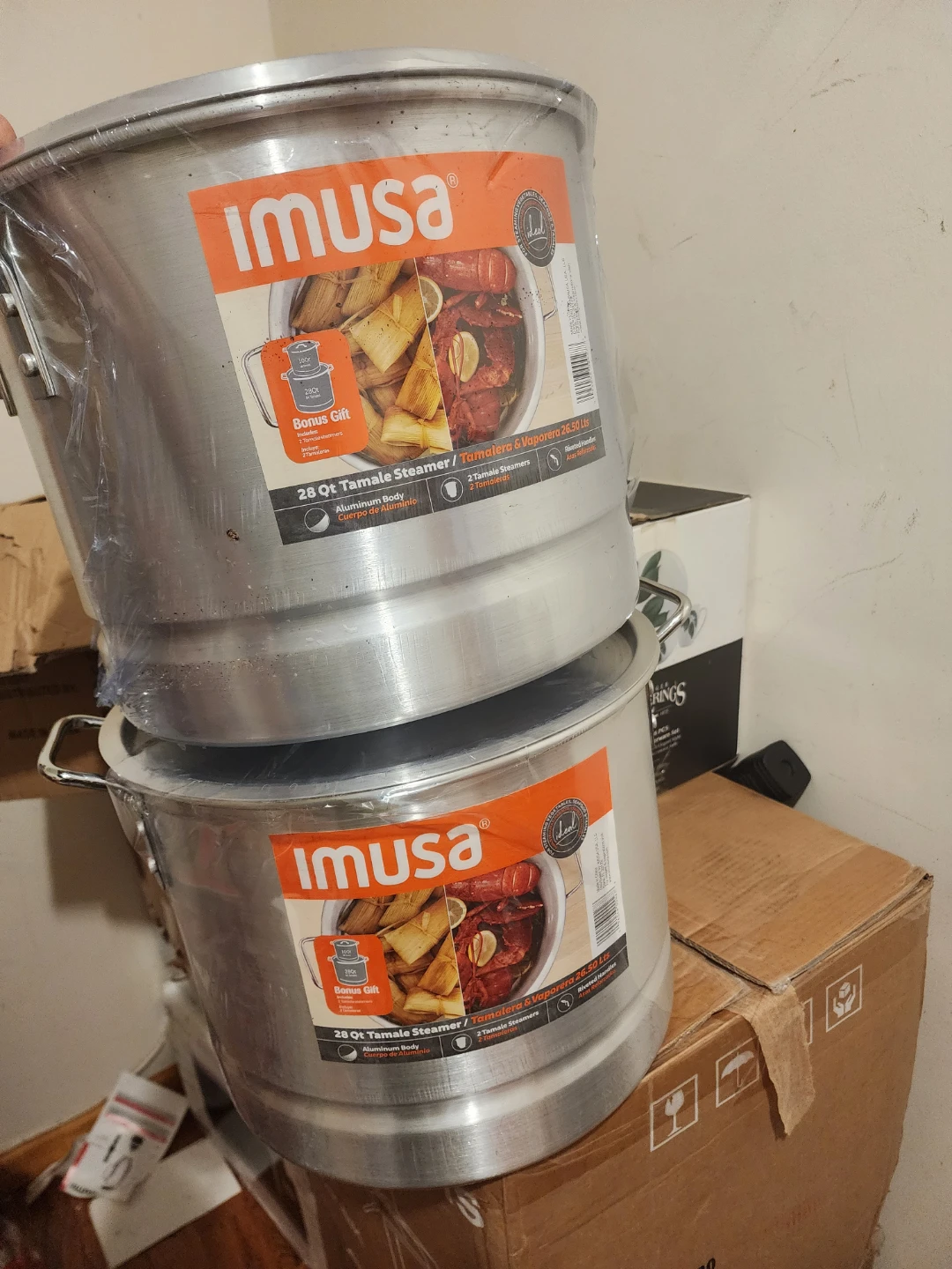 New Imusa 28 Qt Tamale Steamer