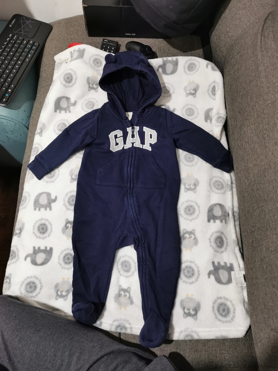 GAP Baby Blue One-Piece Outfit