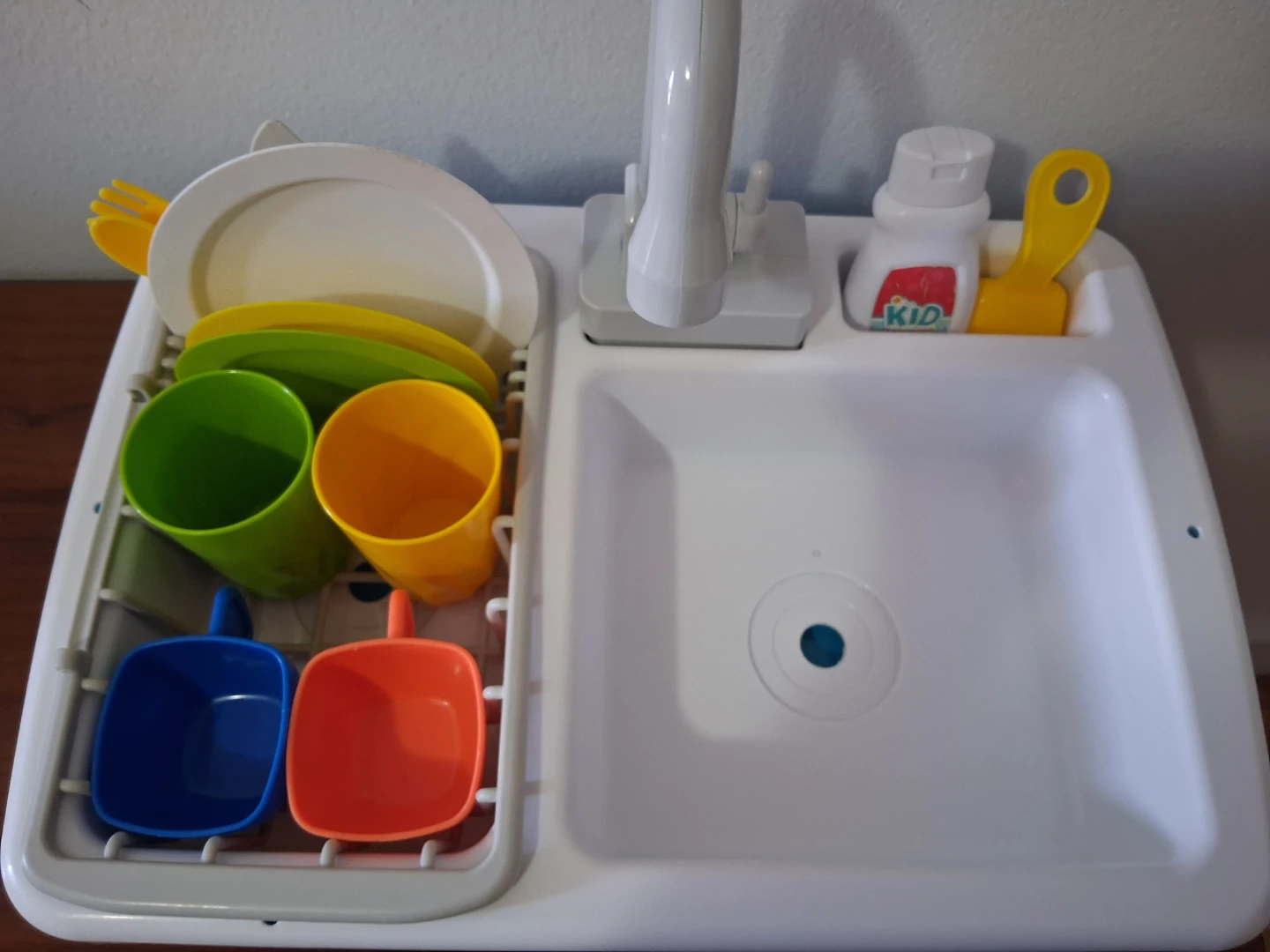 Kids Play Kitchen Sink Dishwashing Toy Set - photo 2