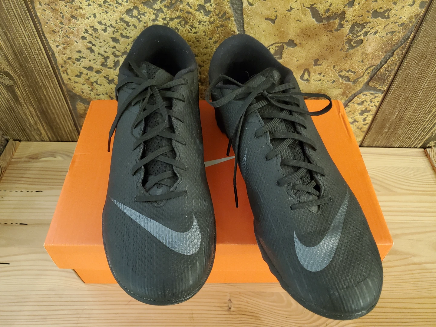 Nike Mercurial Vapor 13 Academy Turf Soccer Cleats - Black