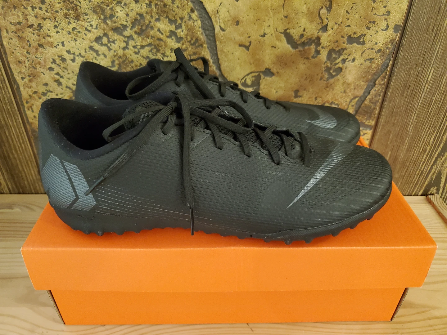 Nike Mercurial Vapor 13 Academy Turf Soccer Cleats - Black - photo 2