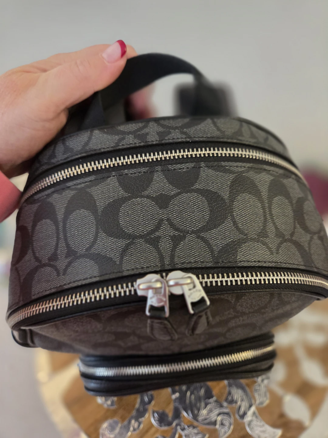 COACH Court Backpack (small) In Black Signature Canvas - photo 4