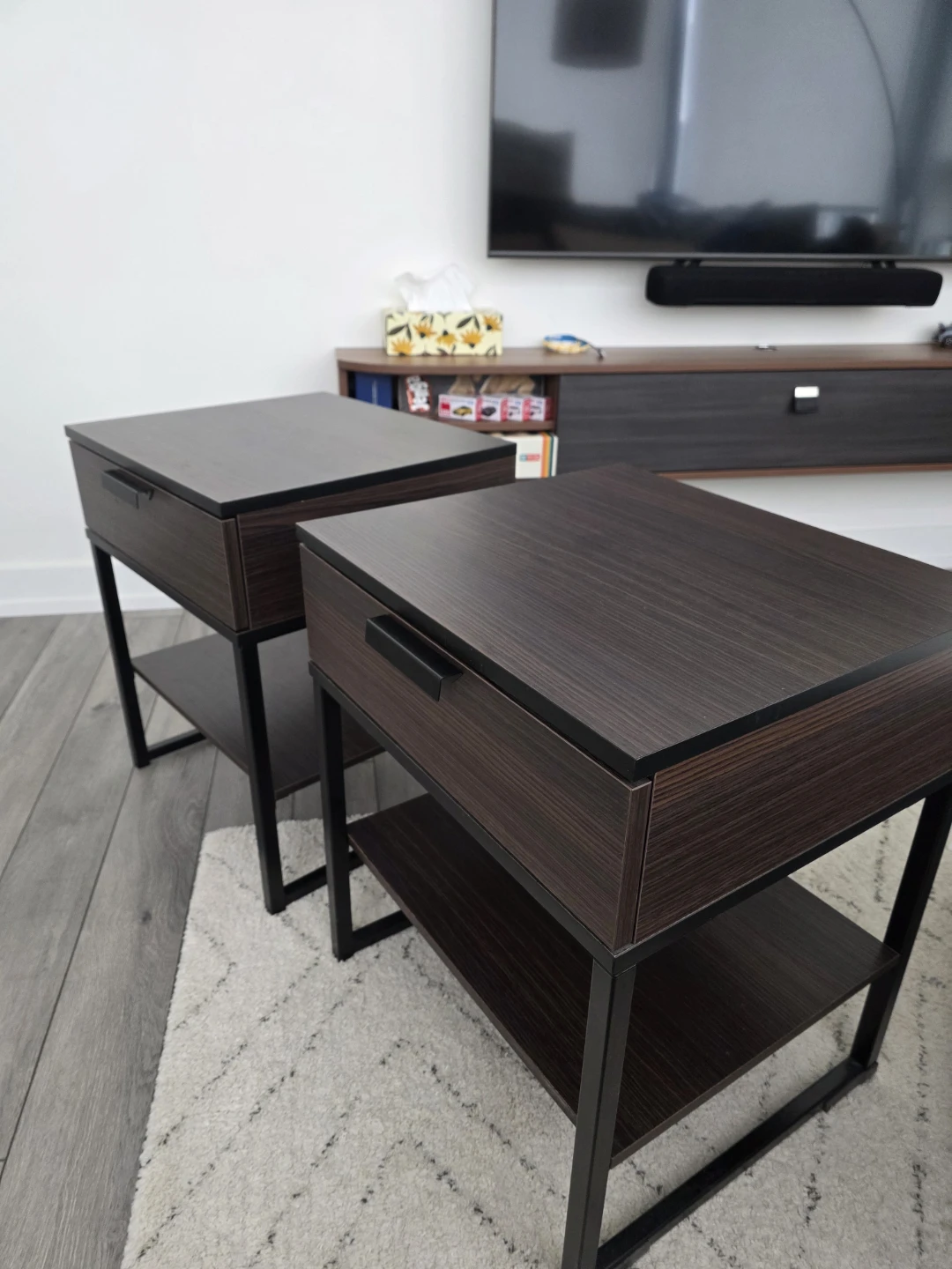 Ikea nightstand with drawer - set of 2