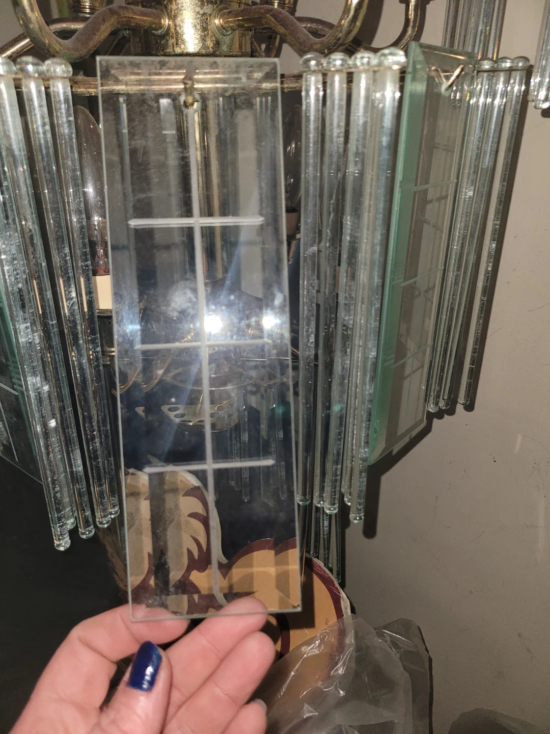 Vintage Glass Chandelier - photo 2