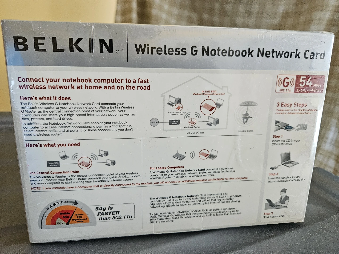 Belkin Wireless G Notebook Network Card - photo 2