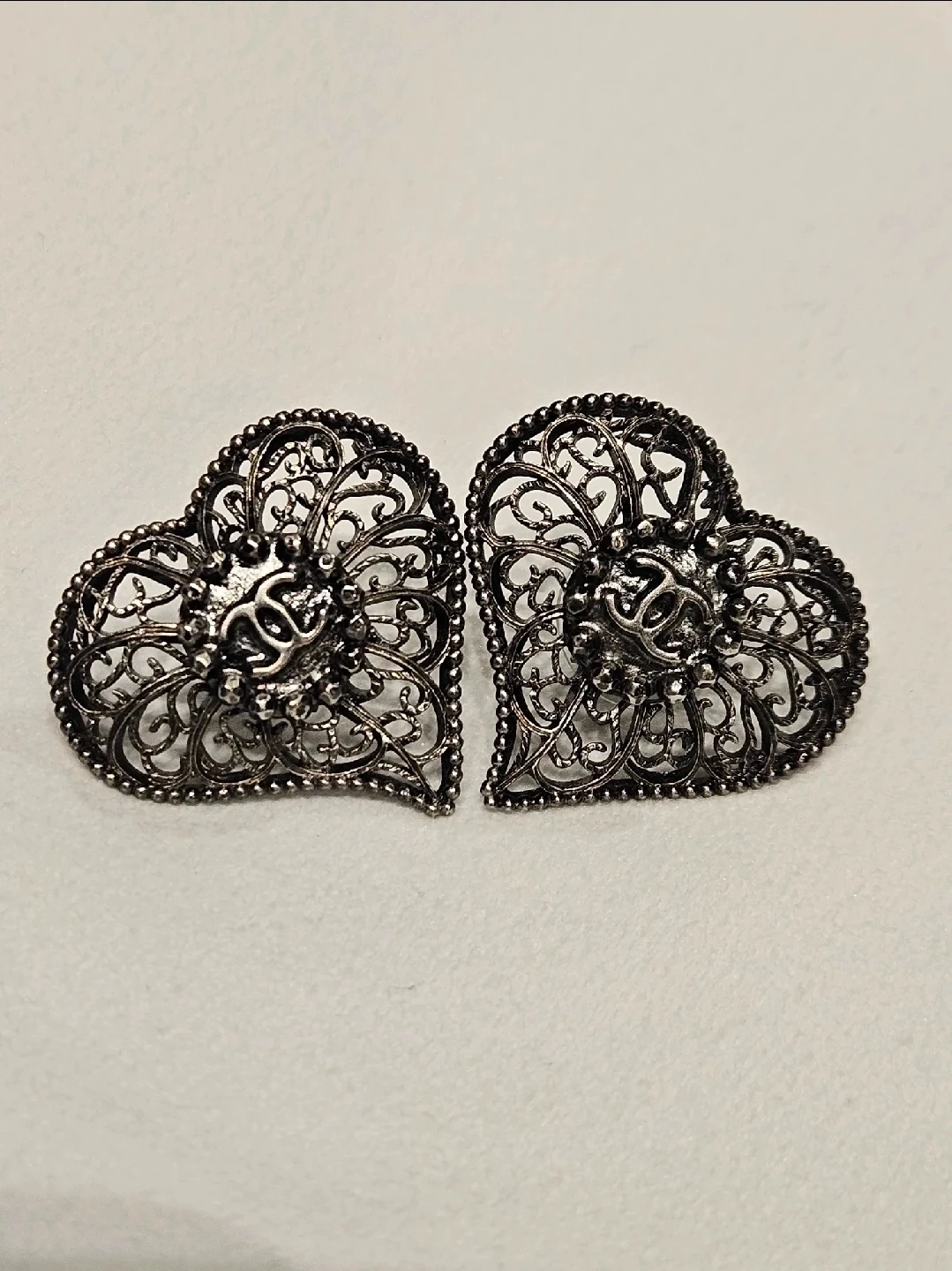 Chanel Heart Earrings