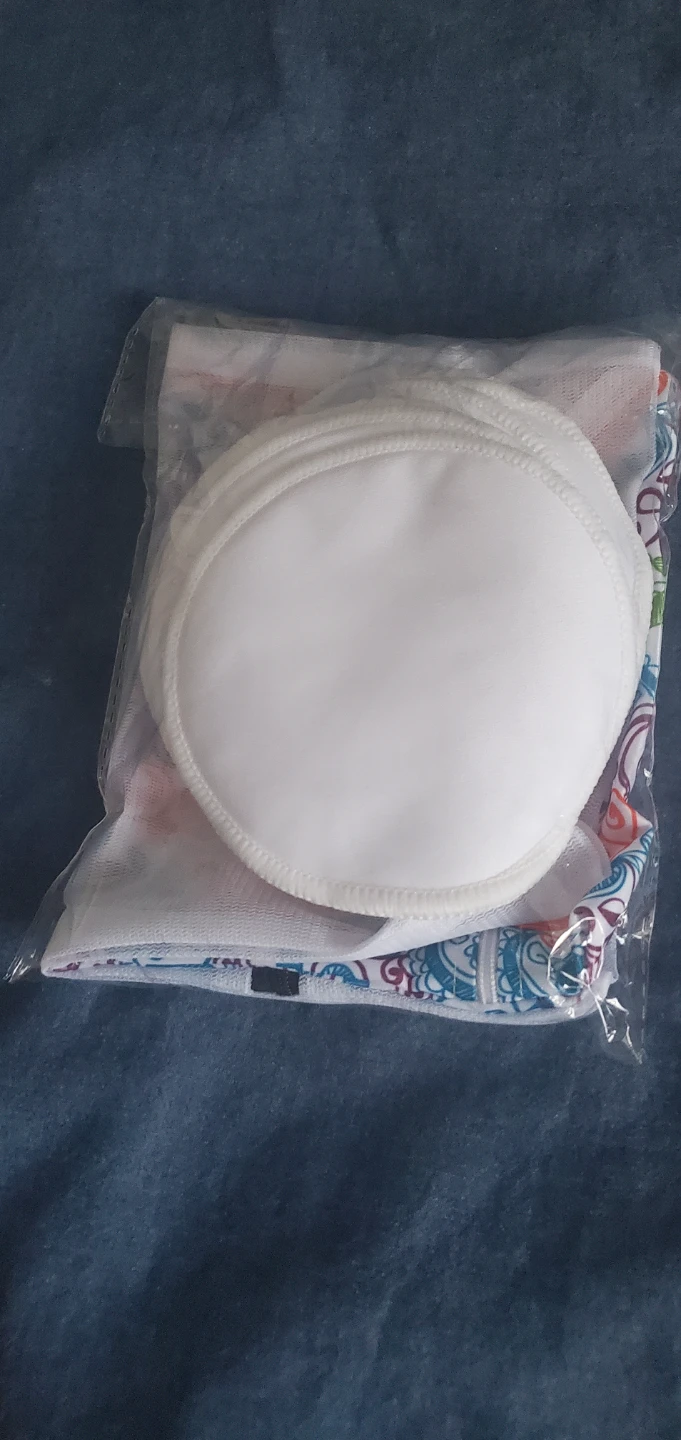 Reusable Nursing Pads (Set of 5) with Laundry Bag