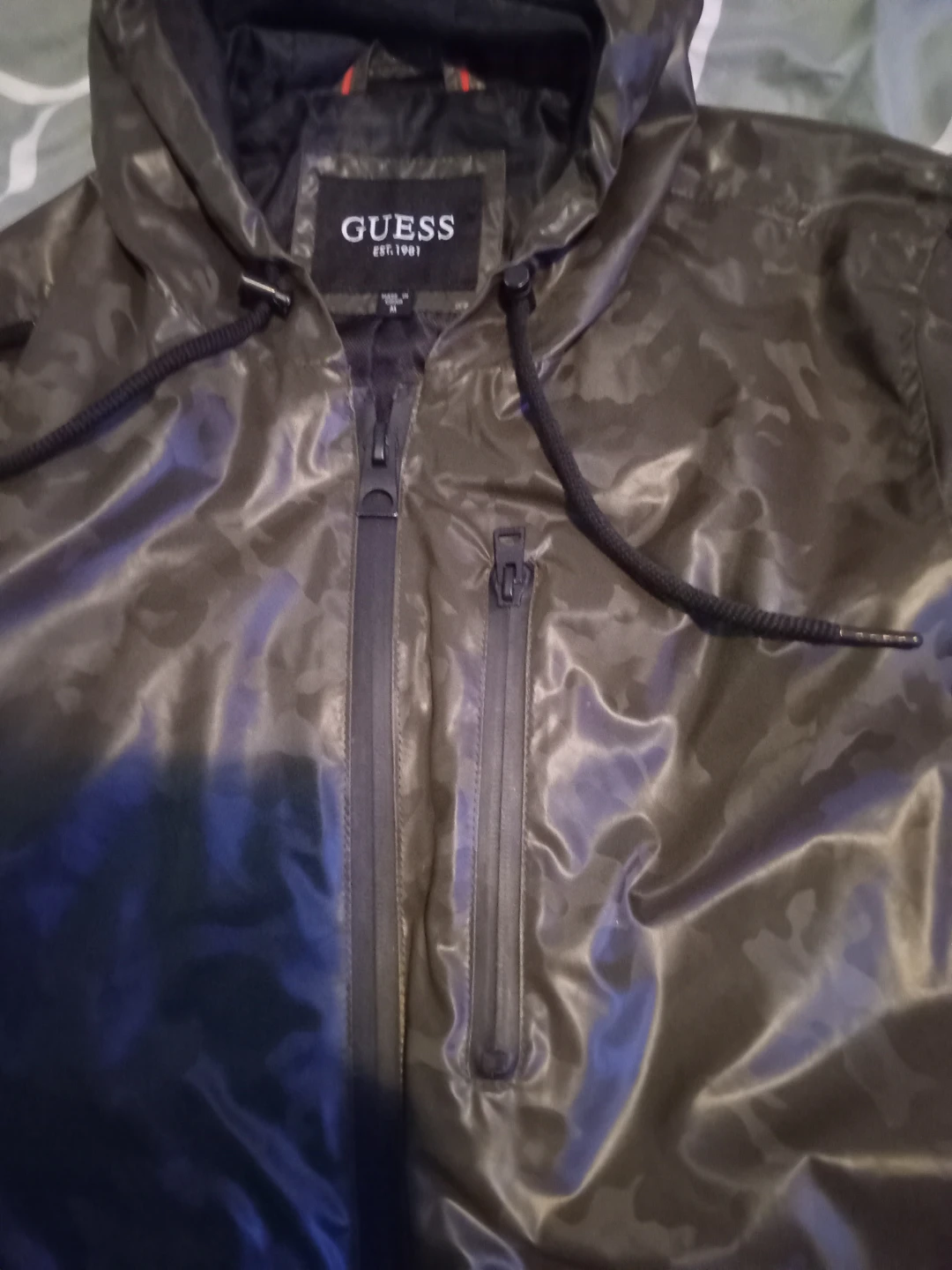 Guess Camo Windbreaker Jacket - Size M - photo 4