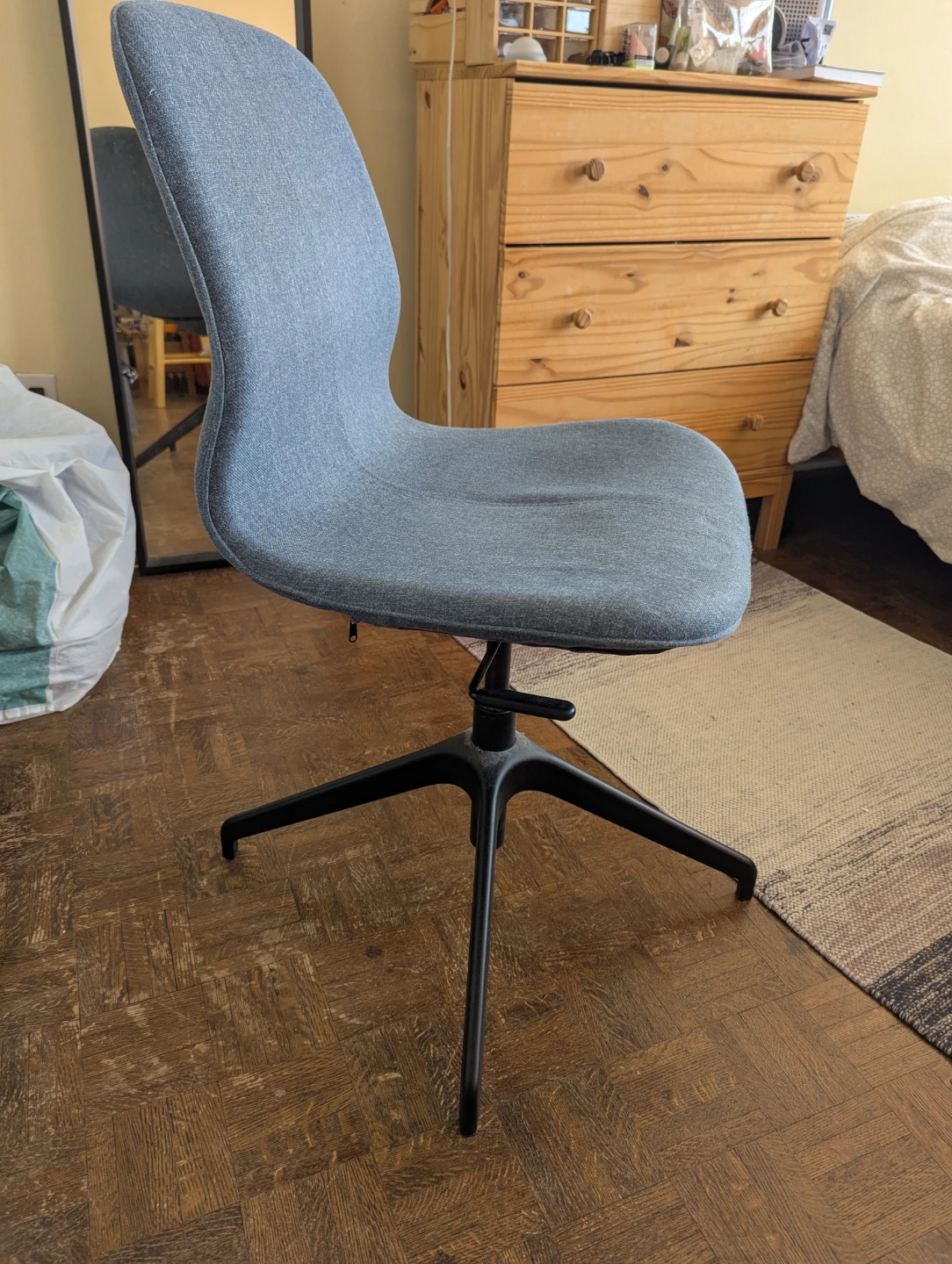 IKEA Blue Swivel Desk Chair (Langfjall)