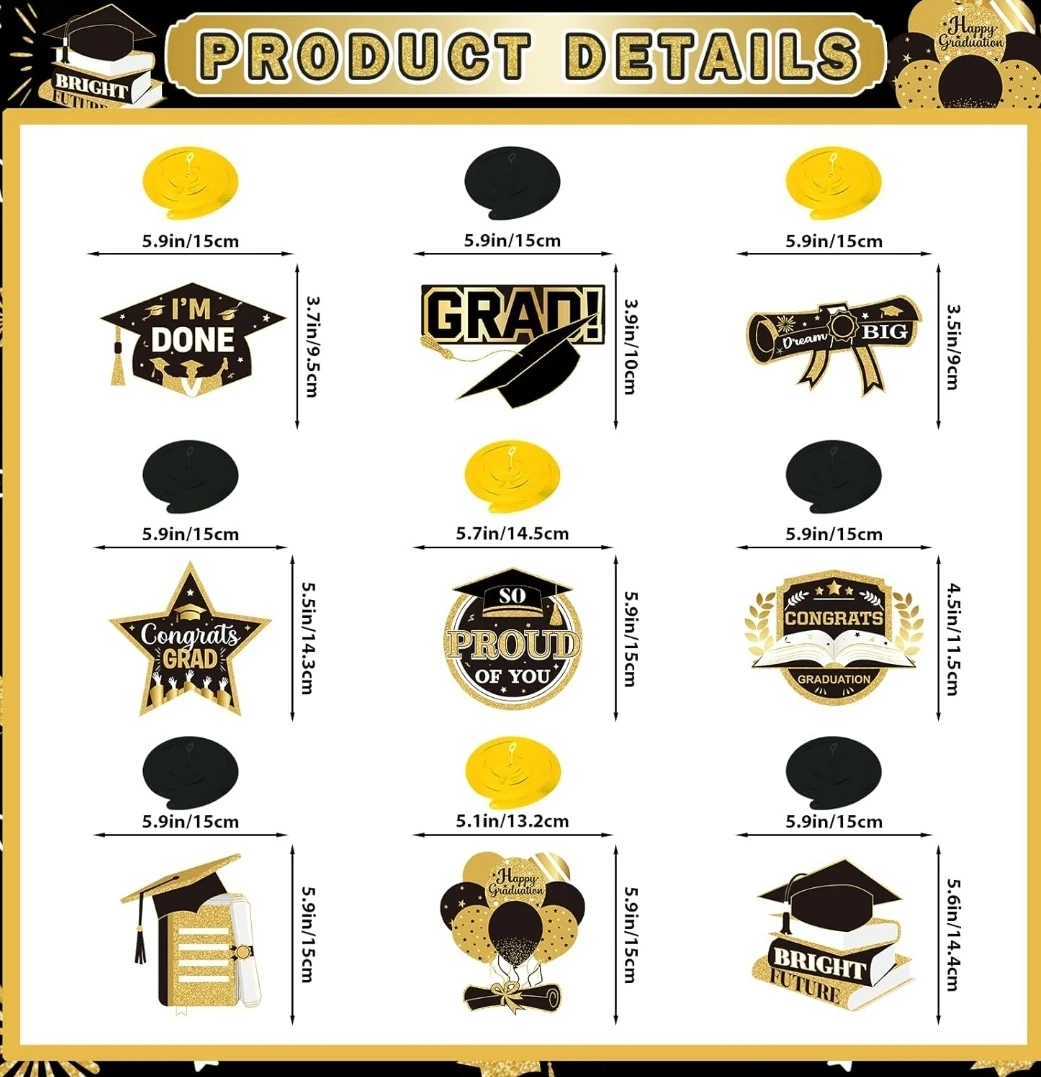 Graduation Party Decoration Set - Adventure Begins Theme - photo 2