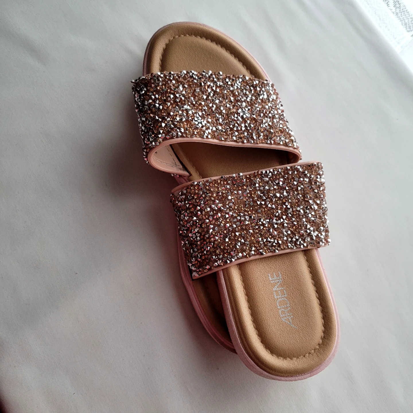 Ardene Embellished Slide Sandals - Size 8 - photo 2