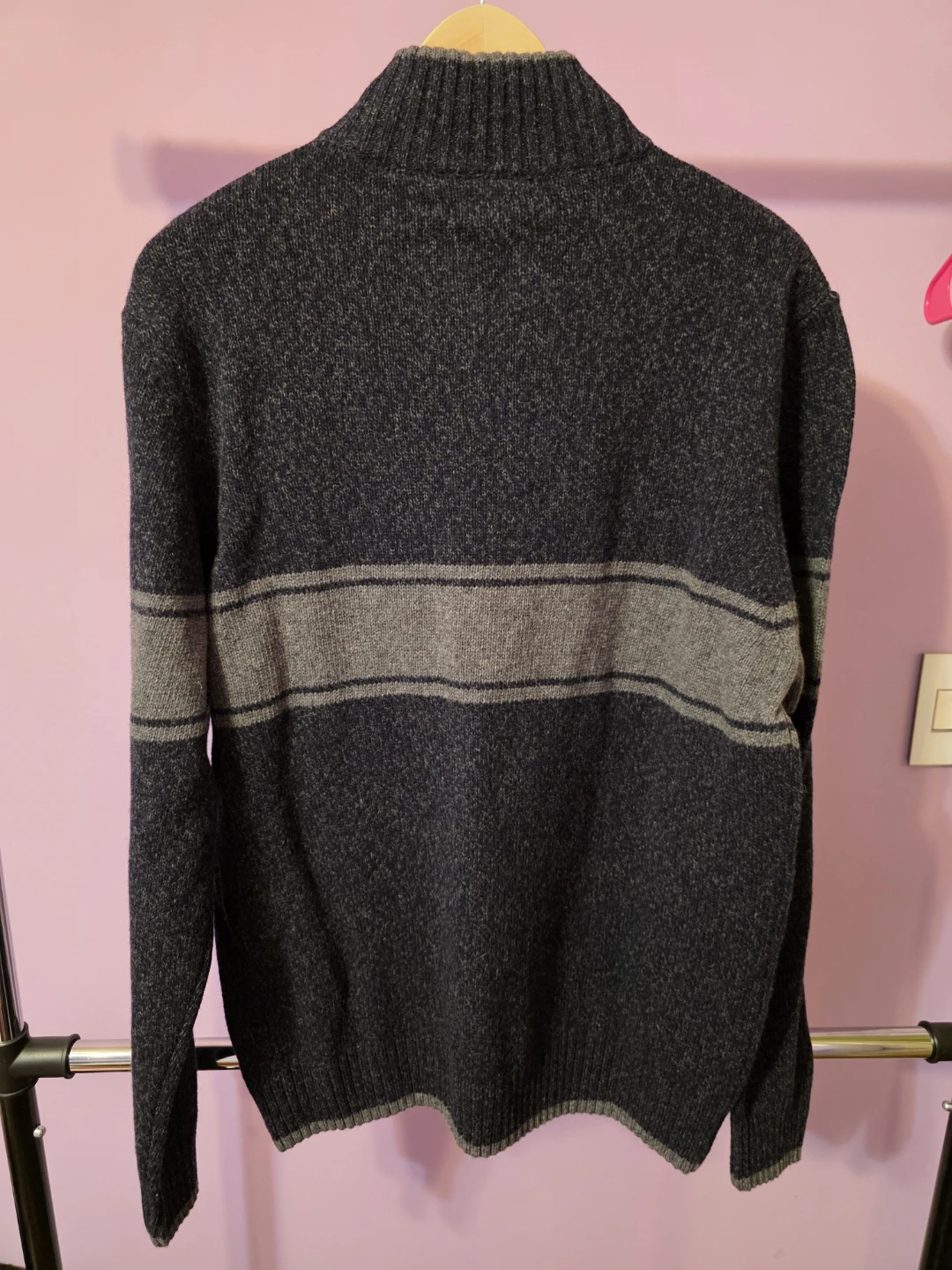 Daniele Blasi Men's 1/4 Zip Sweater XL Wool Blend made in Italy - photo 2
