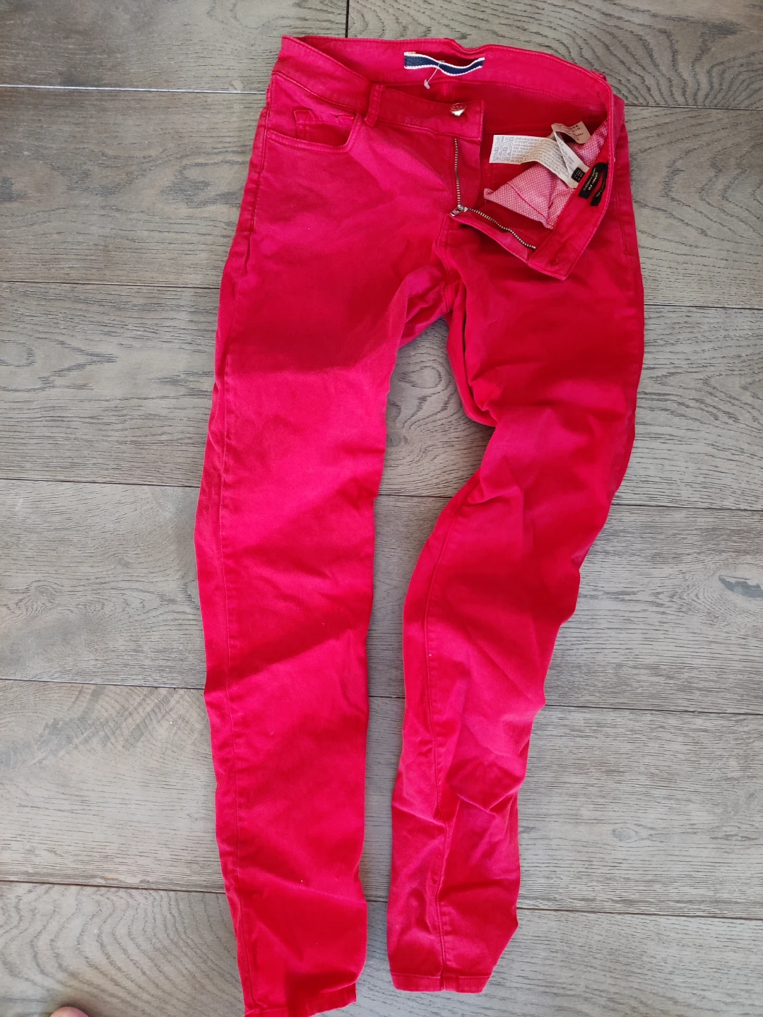 Red Skinny Fit 1 Zara Pants and 2 more - photo 4