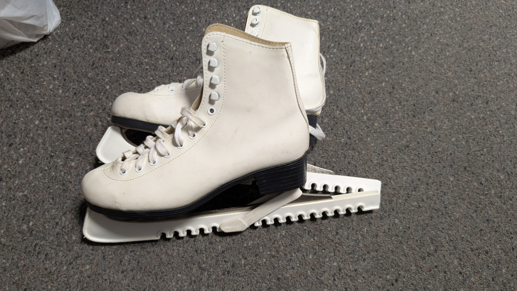 White Figure Skates Size 6
