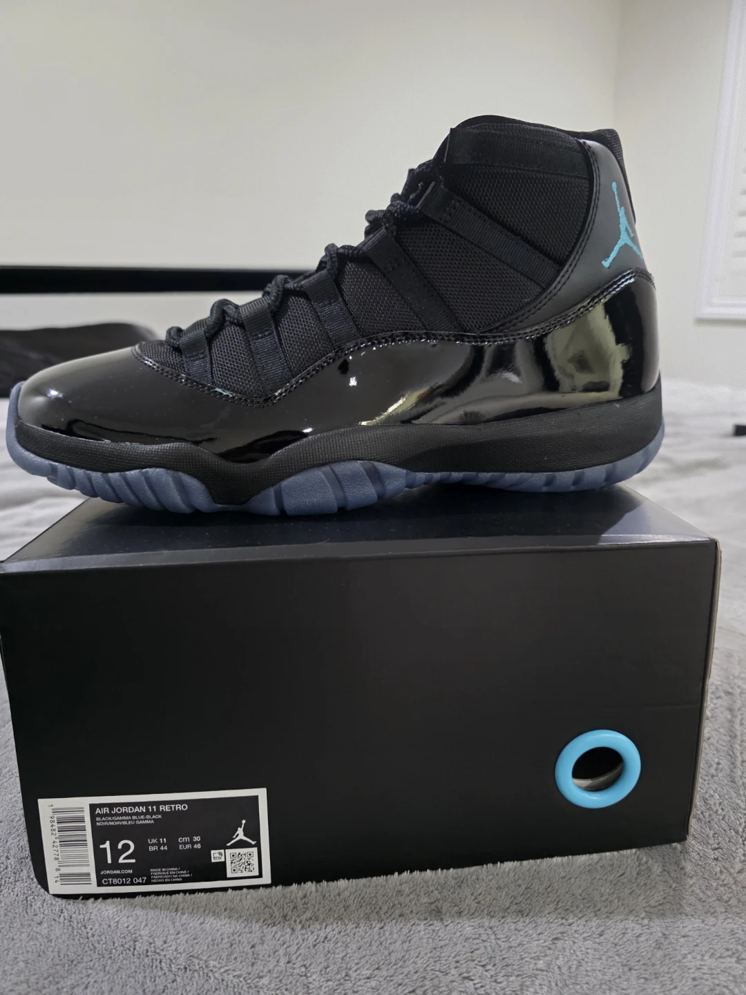 Air Jordan 11 Retro Black/Aqua Size 12