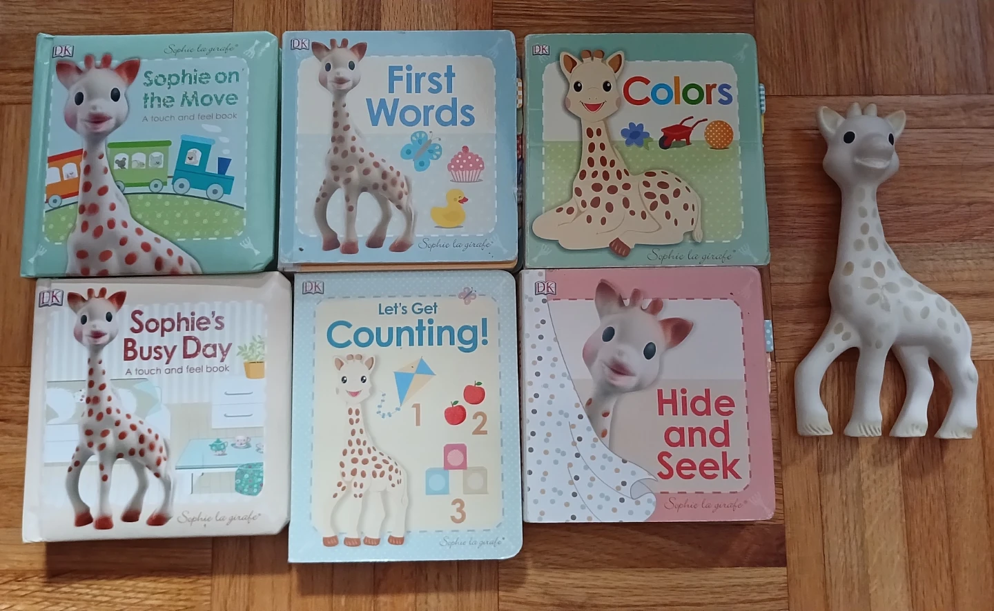 Sophie la Girafe Touch and Feel Board Books Set with Toy