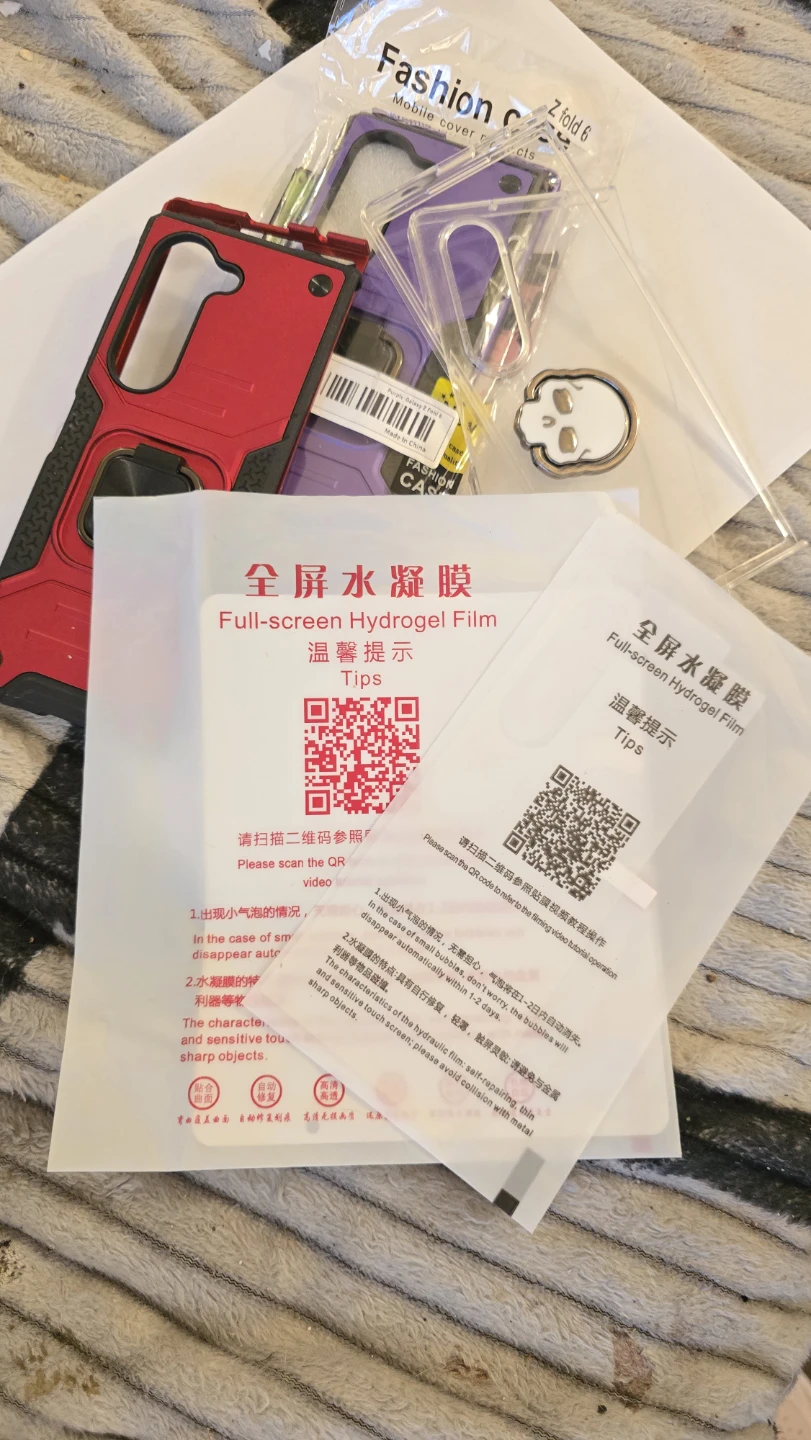 3 Samsung Galaxy Z Fold 6 Fashion Case with Hydrogel Film - photo 4