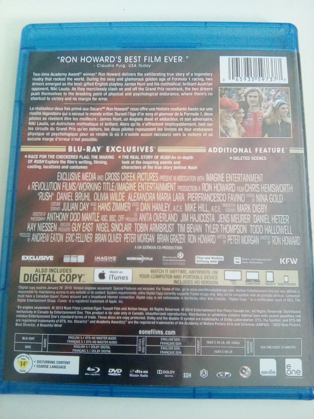 Rush Blu-ray + DVD - photo 2