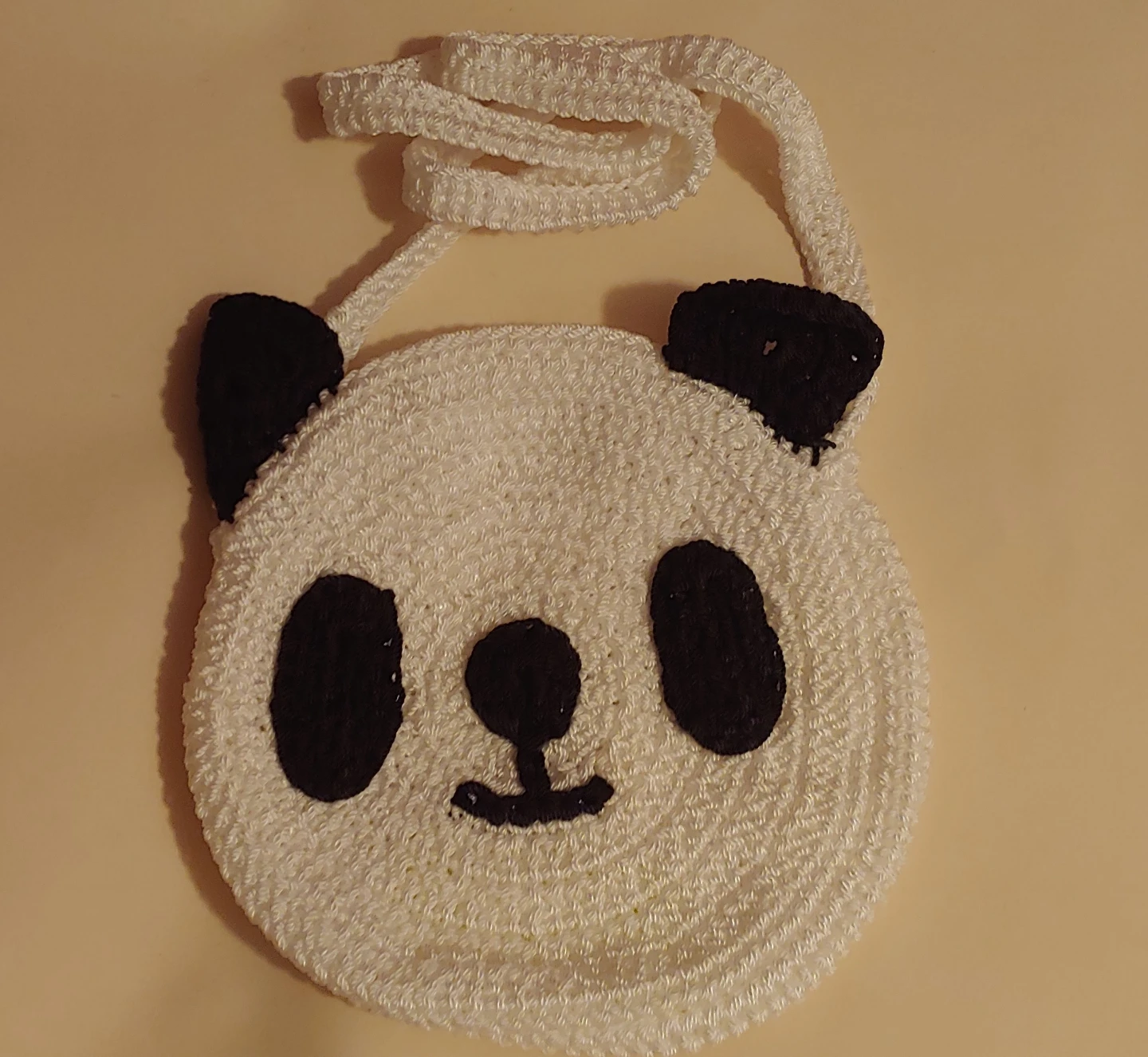 Crocheted Panda Face Bag - photo 2
