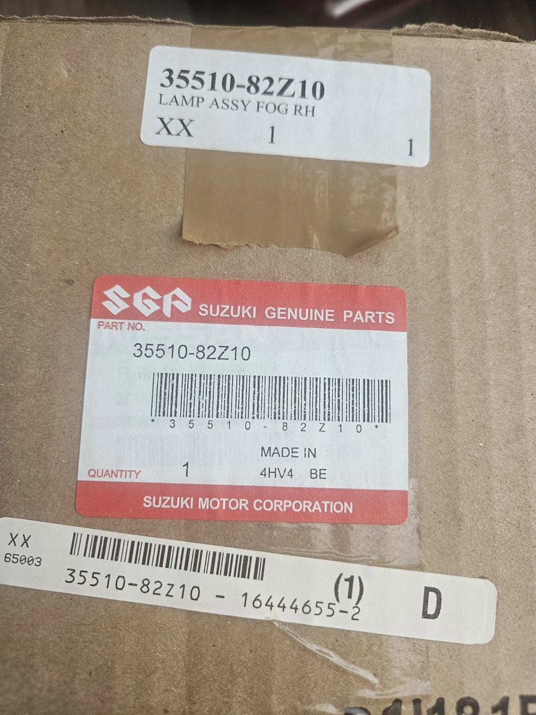 NEW -Suzuki Genuine Parts 35510-82Z10 Lamp Assy Fog RH - photo 5