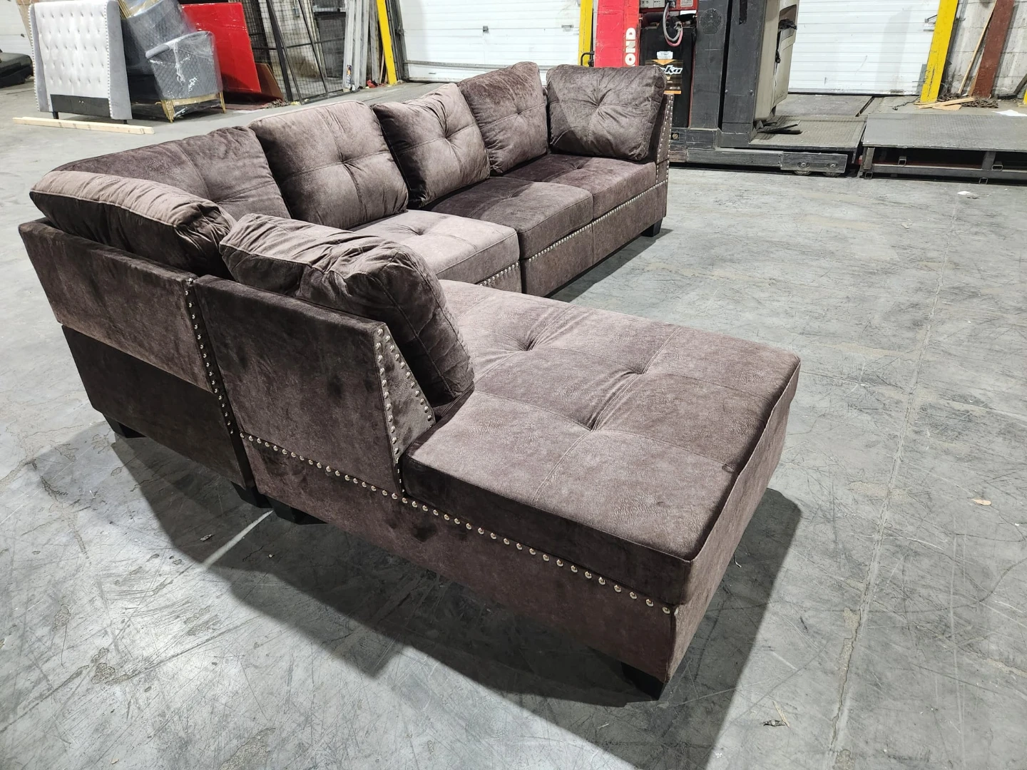 Brown Sectional Sofa - photo 3