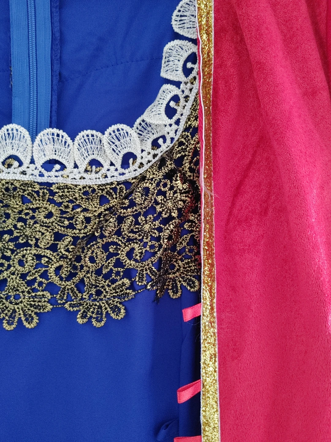 Renaissance Style Costume Dress - Red & Blue - photo 3