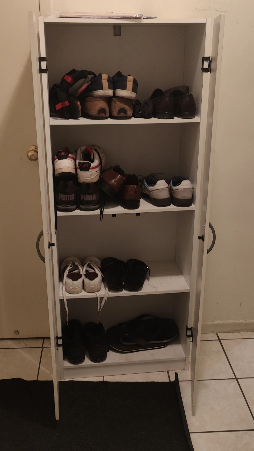White Shoe Cabinet