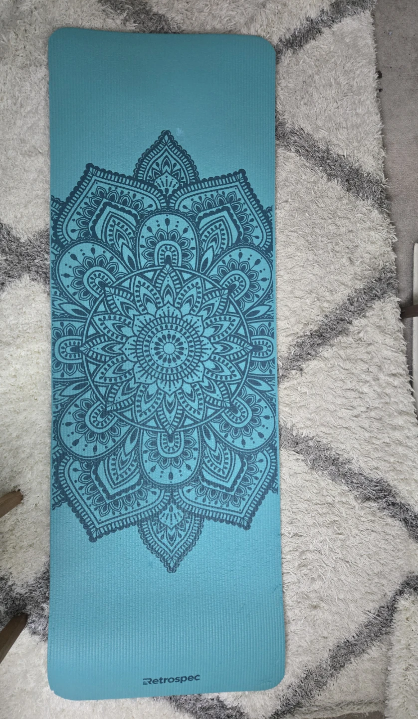 Retrospec Teal Mandala Yoga Mat