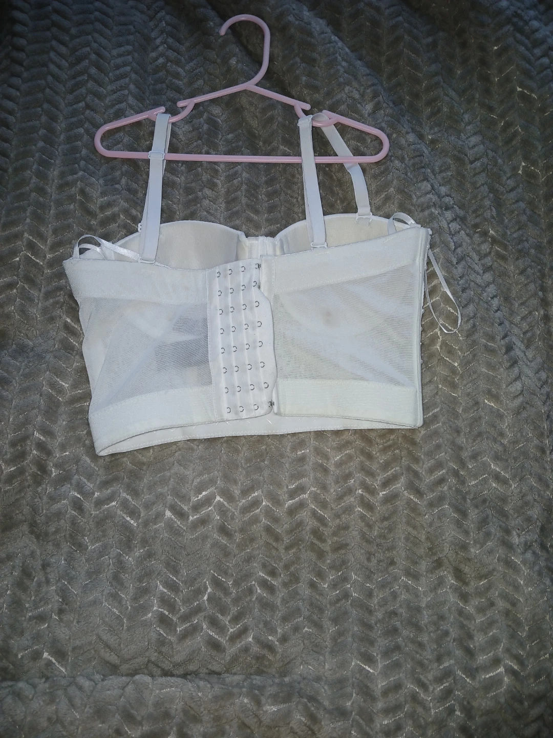 Windsor White Beaded Corset Top - Size XS - photo 2