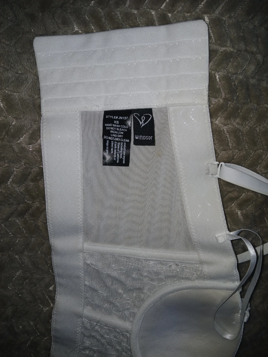 Windsor White Beaded Corset Top - Size XS - photo 3