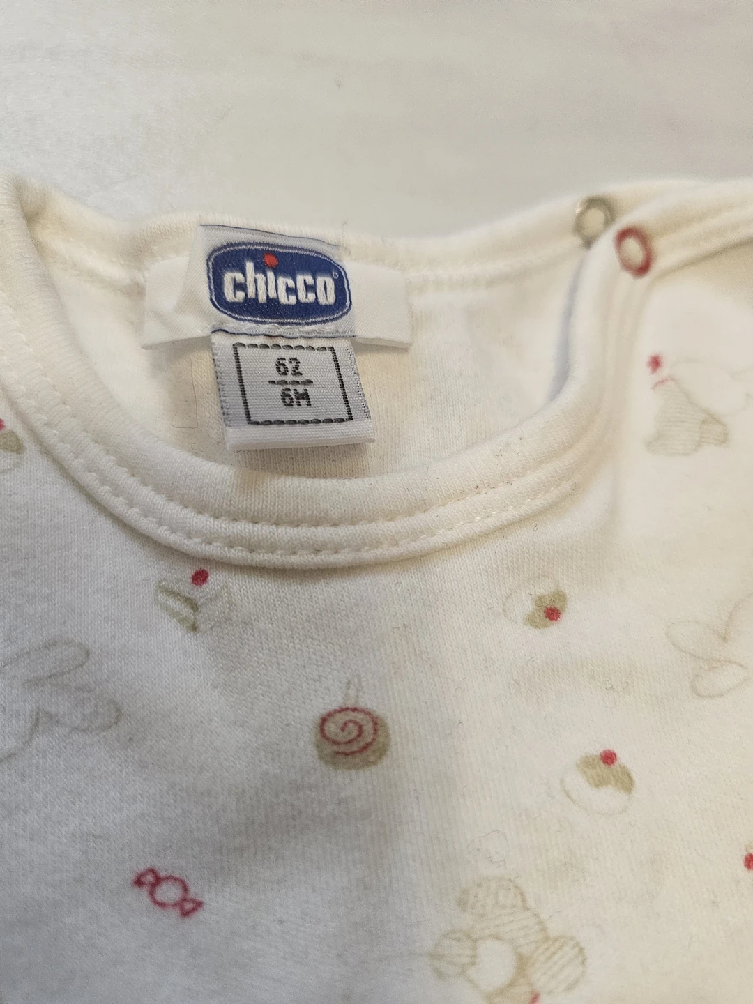 Chicco 6 month long sleeve onesie