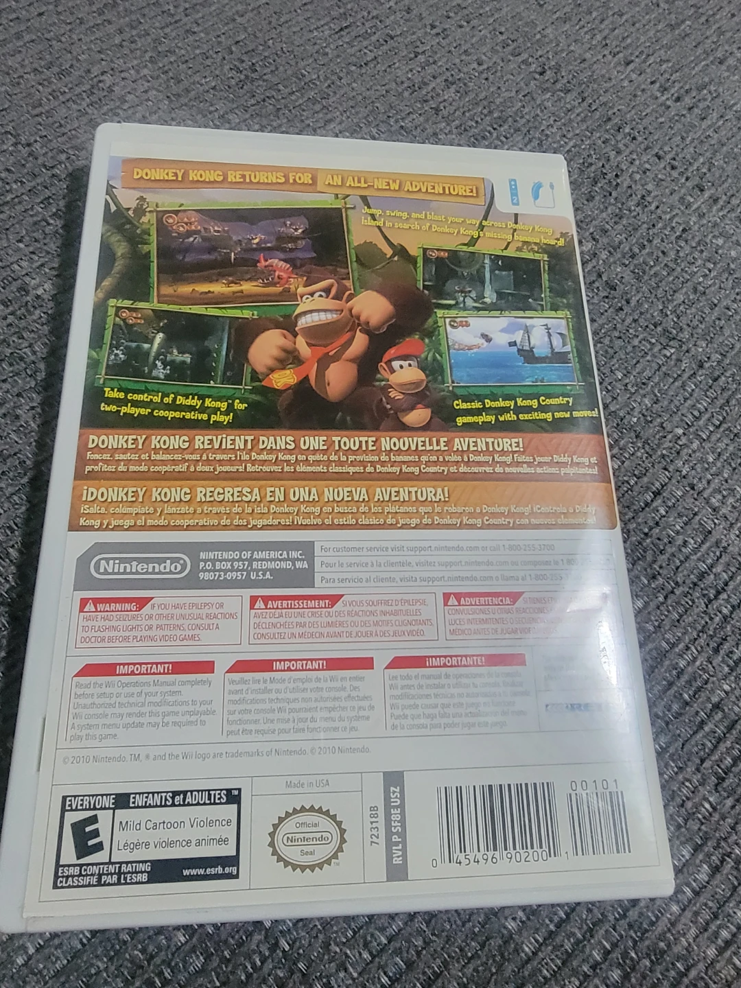 Donkey Kong Country Returns - Nintendo Wii Game