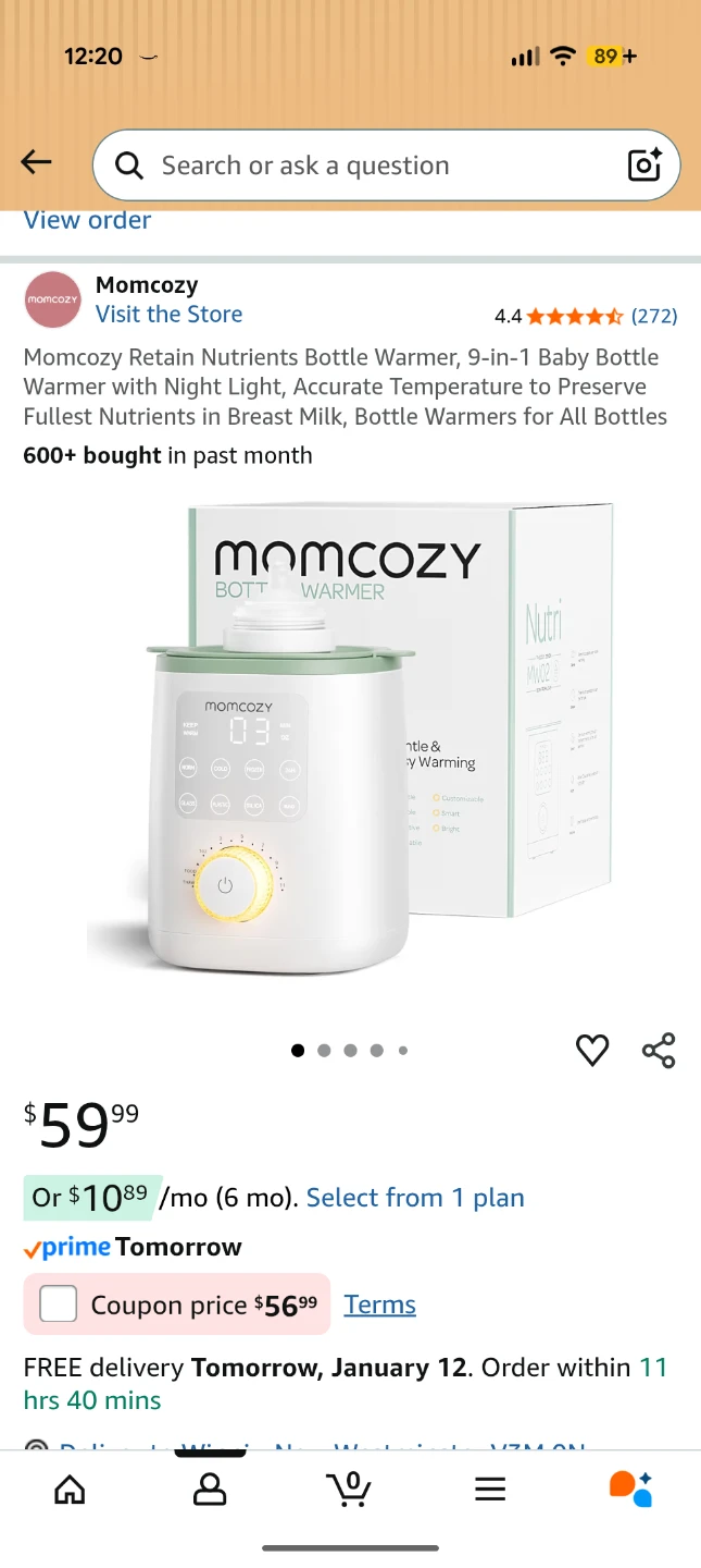 Momcozy Bottle Warmer - Like New! - photo 2