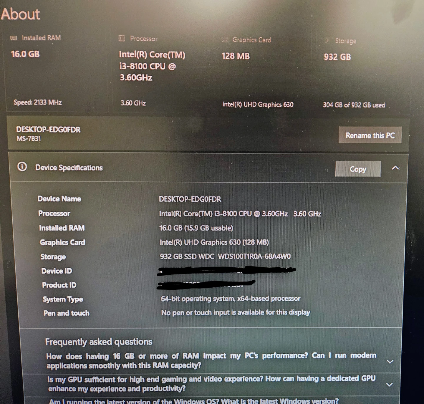 Custom MSI Business PC - photo 3