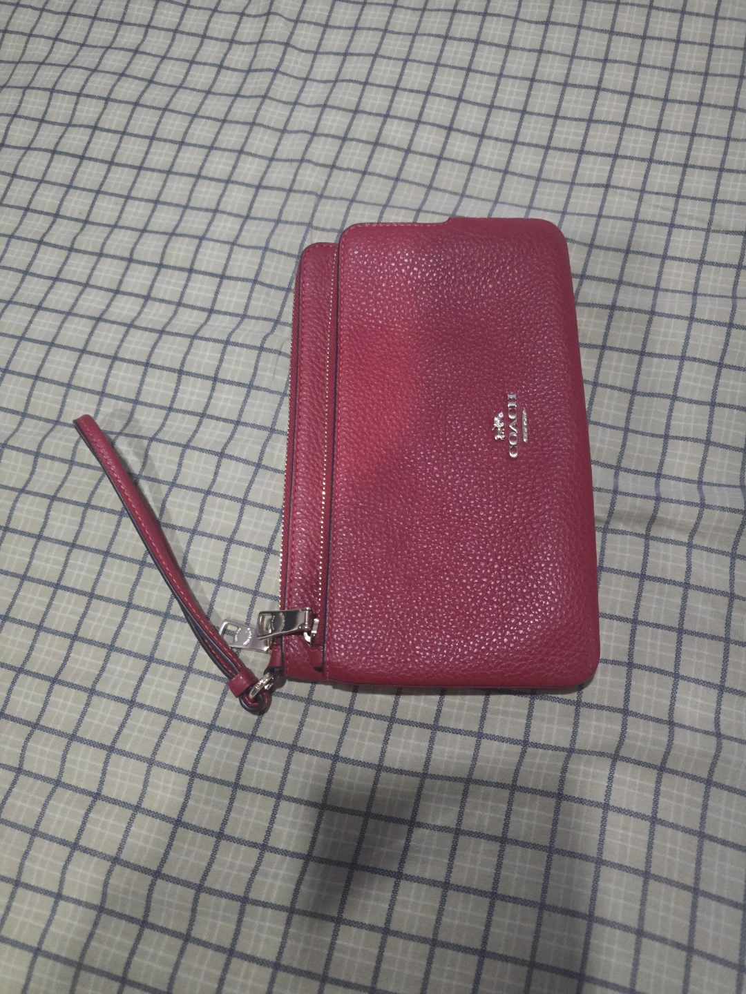 Coach Double Zip Wristlet - Red