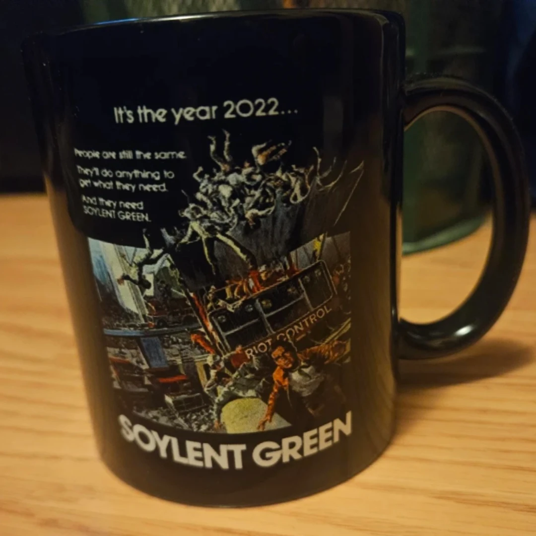 Black Soylent Green Movie poster mug