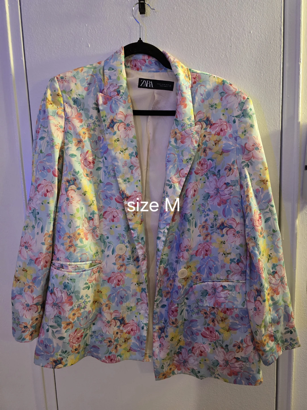 Zara Floral Blazer - Size M