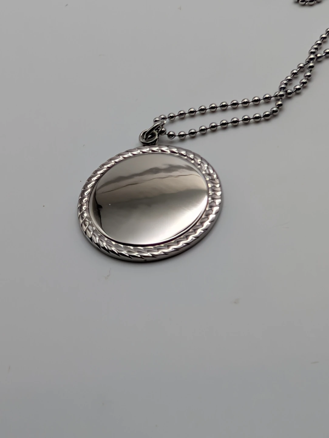 Oval Locket-like Necklace with Ball Chain (3 for $10)