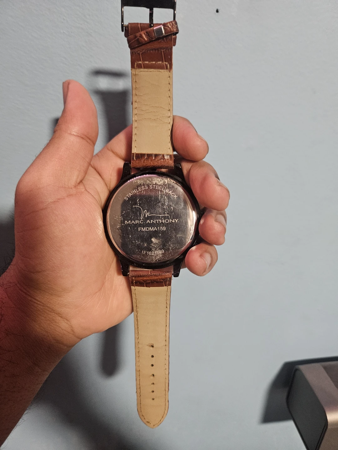 Marc Anthony Watch with Brown Leather-Like Band - photo 2
