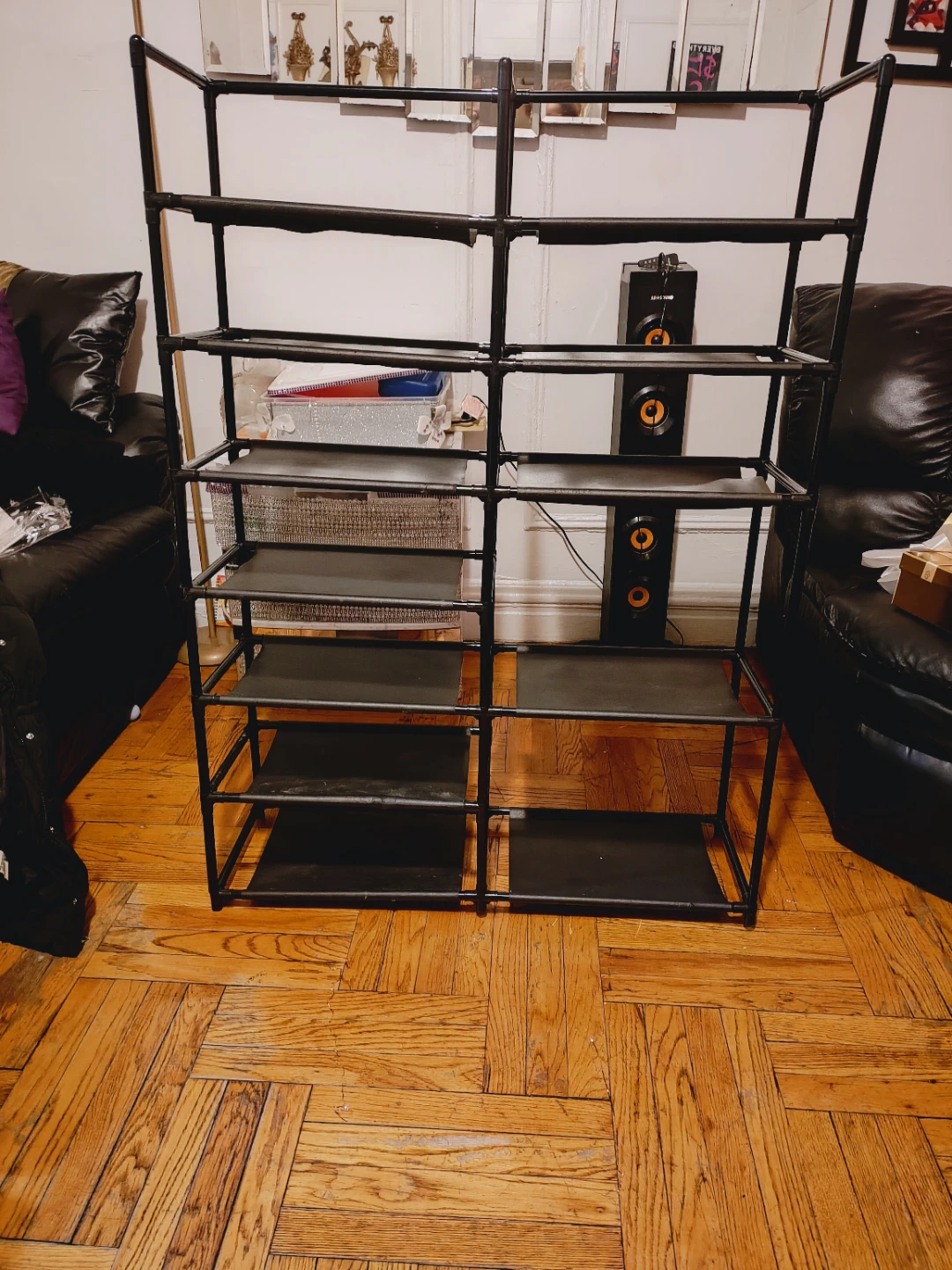 🥕Black Shoe or shelf Organizer lightweight black used