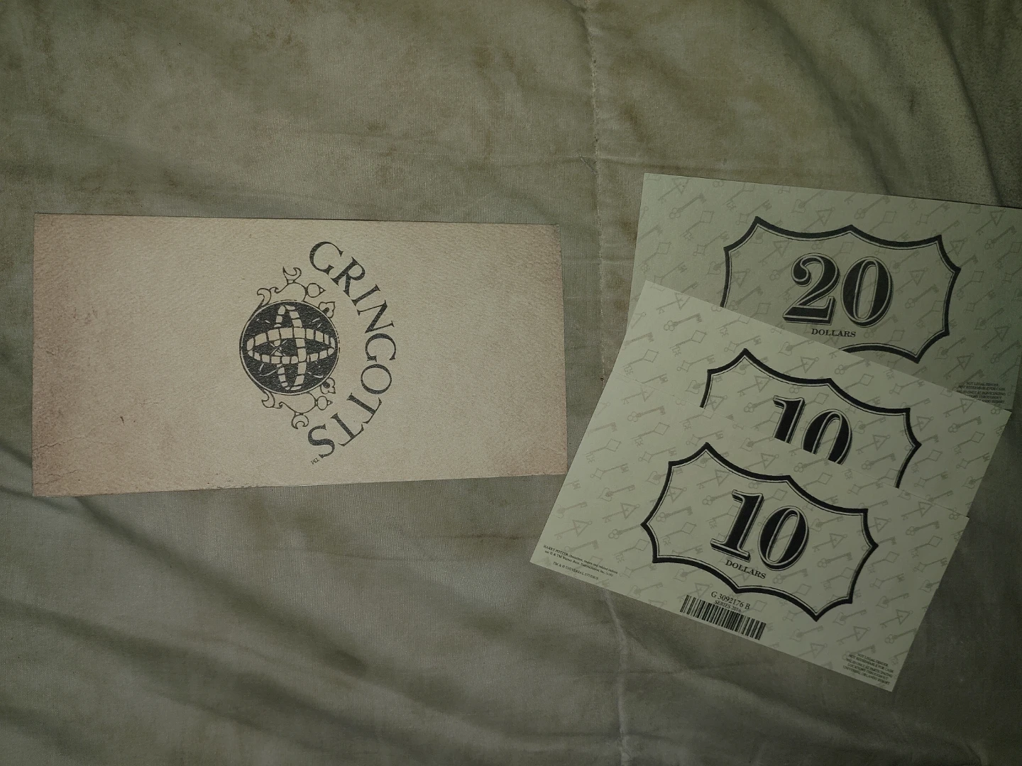 Gringotts Bank $40 Wizarding World Money