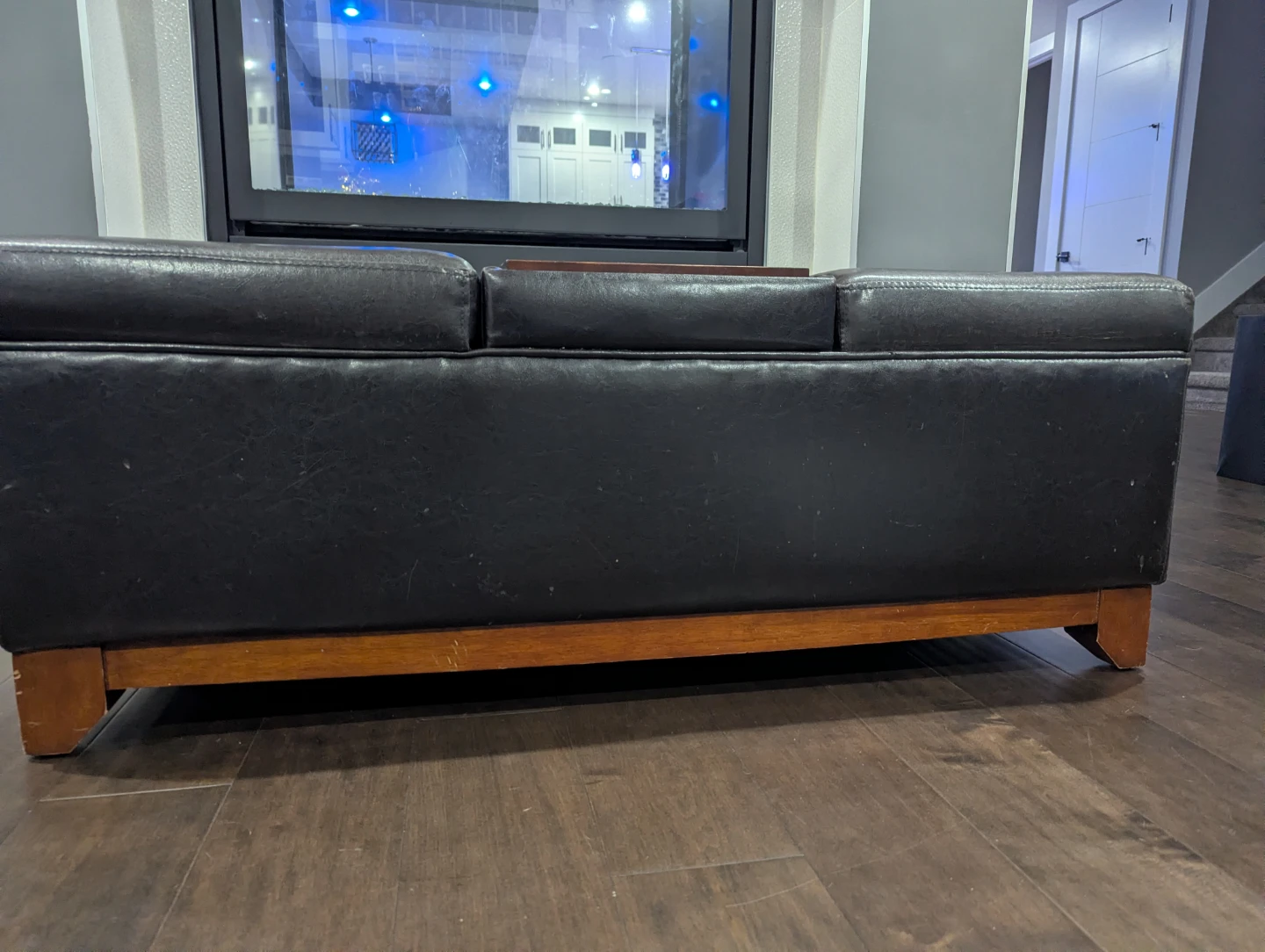 Storage Ottoman with Serving  Tray - Black 3 storage - photo 4