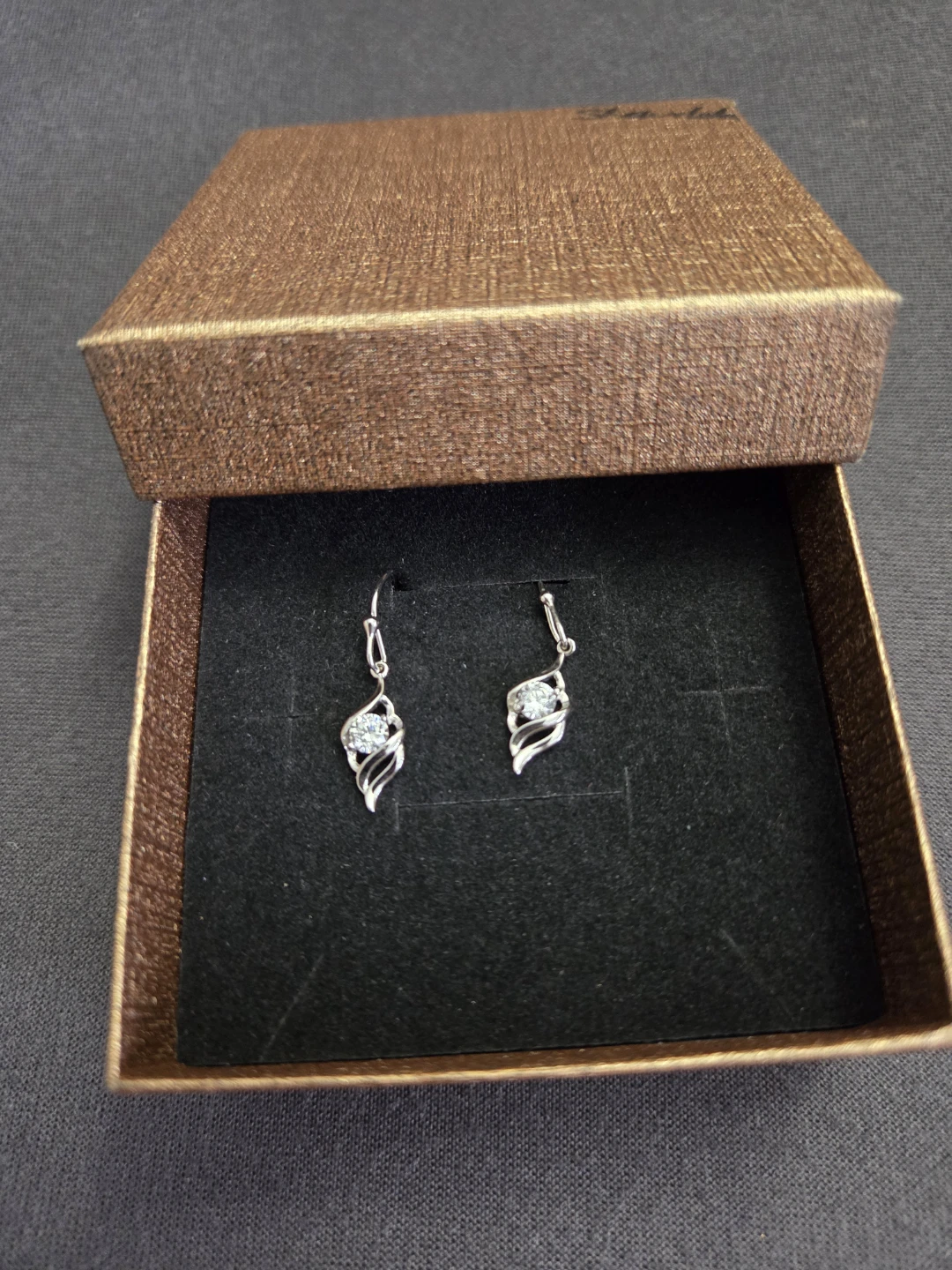 Sterling Silver 925 Earrings with Box with FREE Bracelet - photo 2