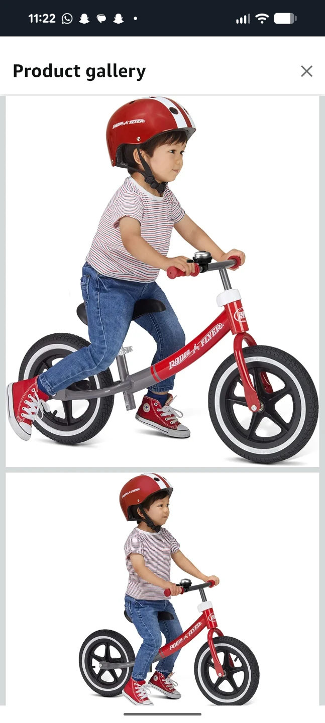 Radio Flyer Glide & Go Balance Bike - Red