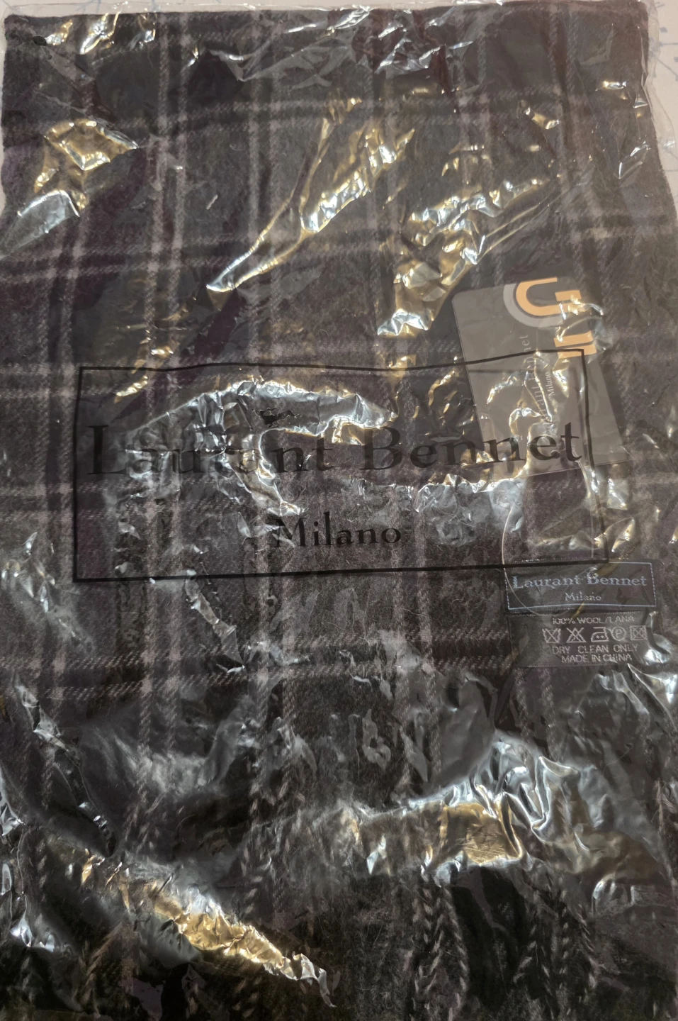 Laurant Bennet Milano 100% Wool Scarf - New - photo 3