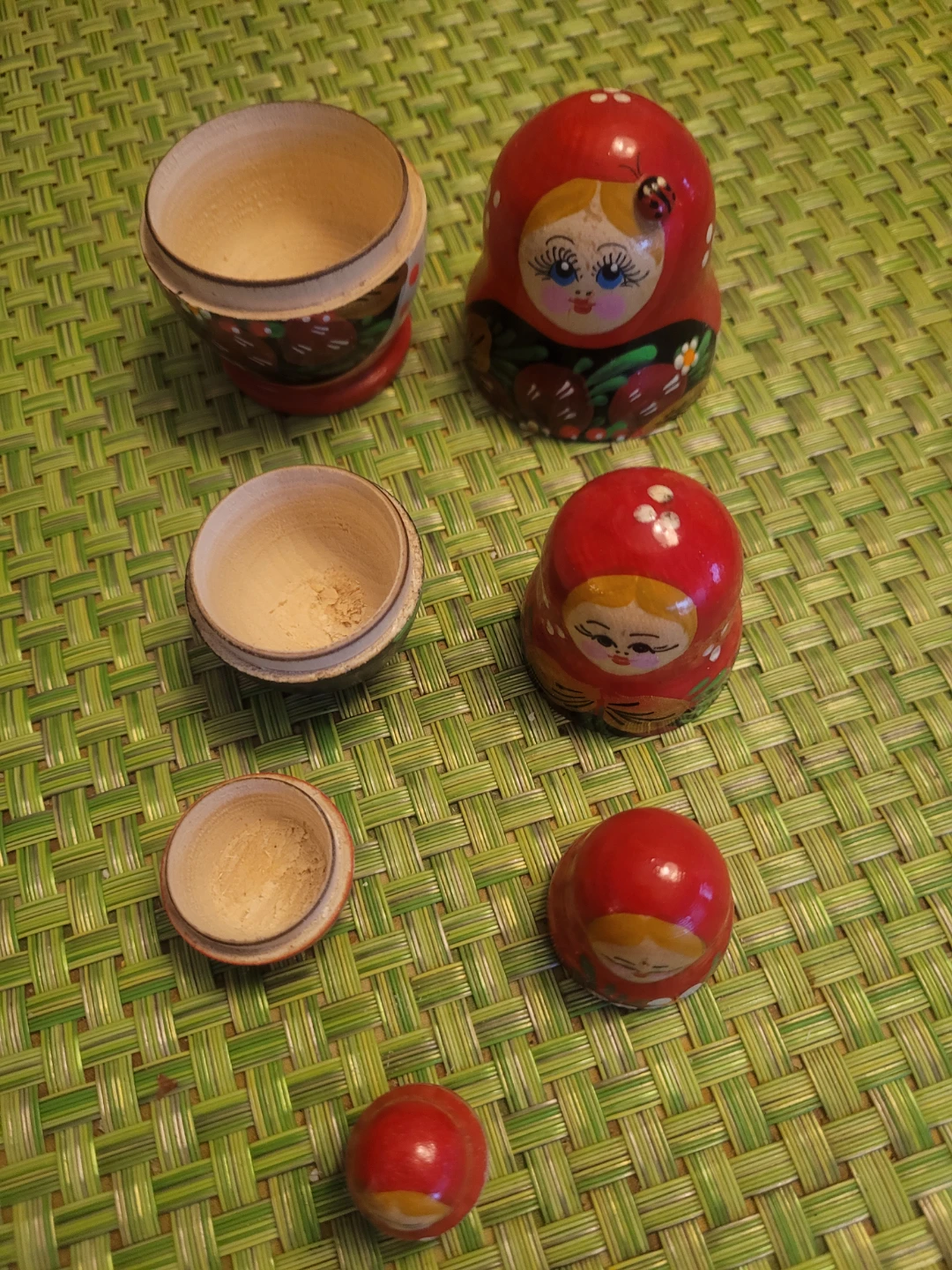 Set of 4 Wooden Matryoshka Dolls