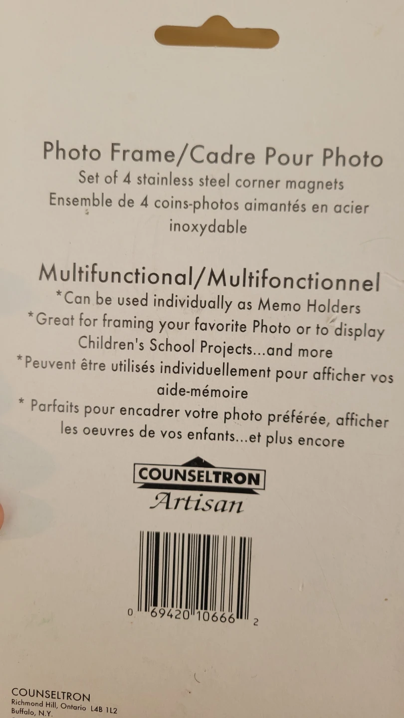 Counseltron Artisan Photo Frame Magnets (Set of 4) - photo 2