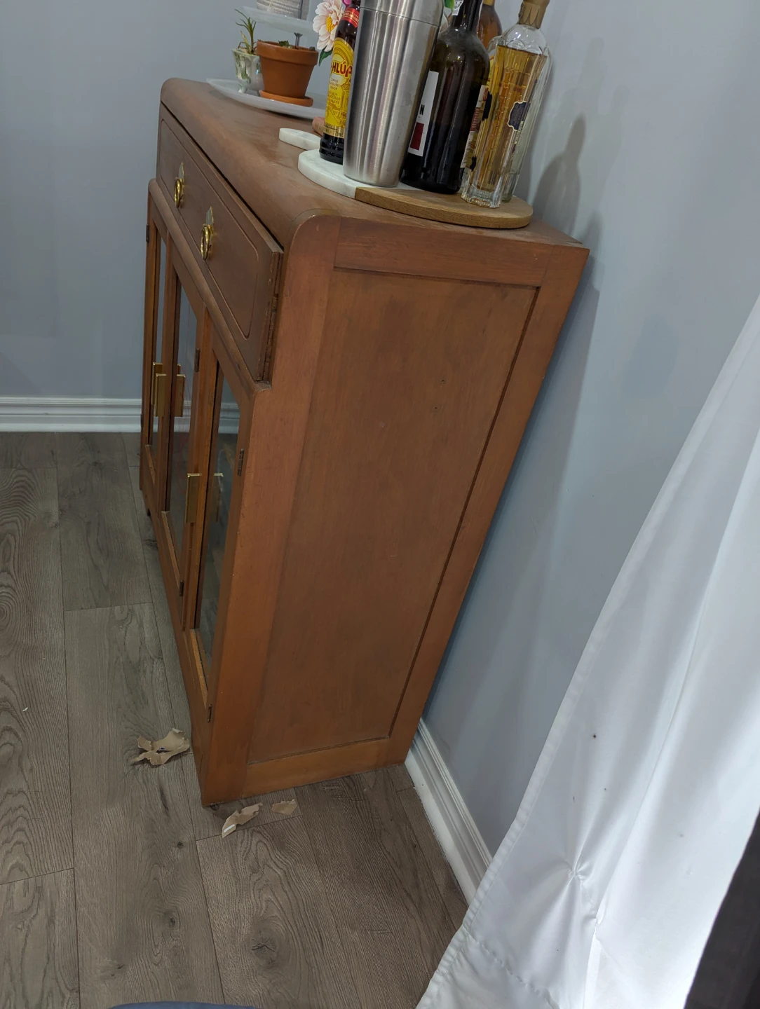 Vintage Wooden Bar Cabinet - photo 2
