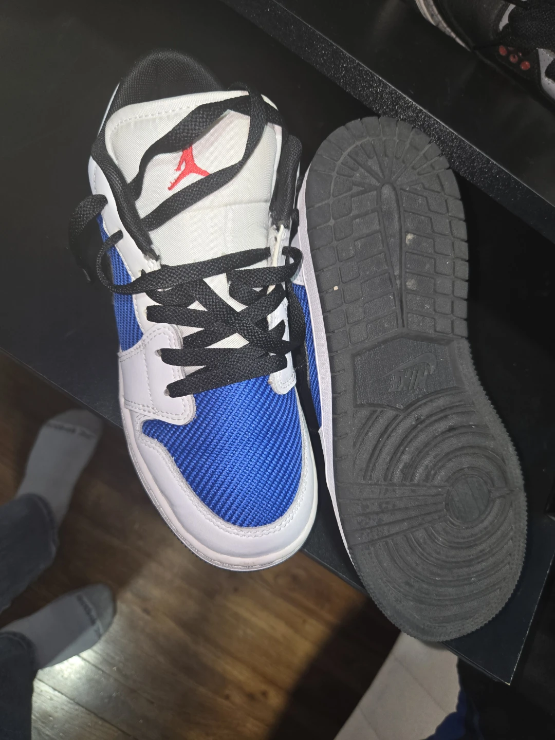 Nike Air Jordan 1 Low Blue/White - photo 2